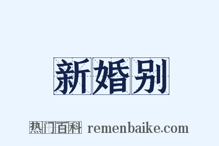 新婚别是什么意思的图片